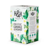 Heath & Heather Organic Camomile & Spearmint Tea Bags 20