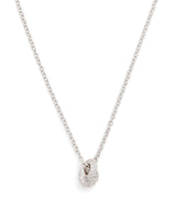 Engelbert White Gold and Pavé Diamond Legacy Knot Necklace