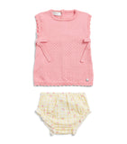 Paz Rodriguez Cotton Knitted Top and Bloomers Set (0-12 Months)