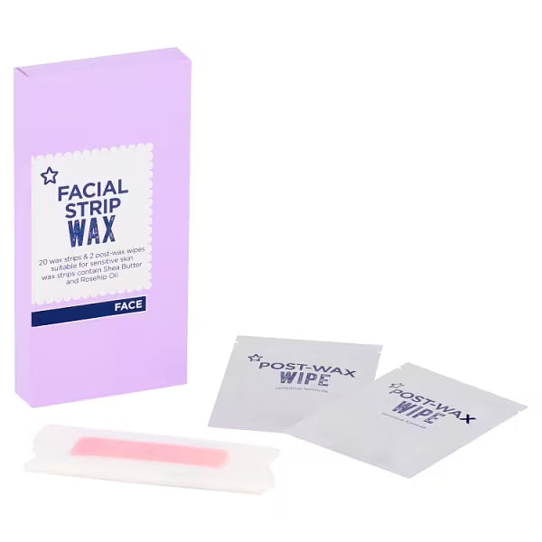 Superdrug Sensitive Facial Wax Strips x20 (British brand)
