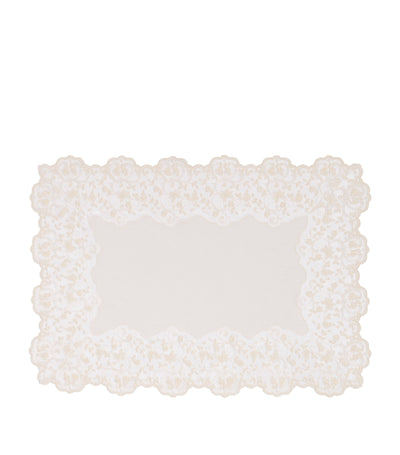 Dea Linen Lace-Trim Elite Placemat 35cm x 50cm