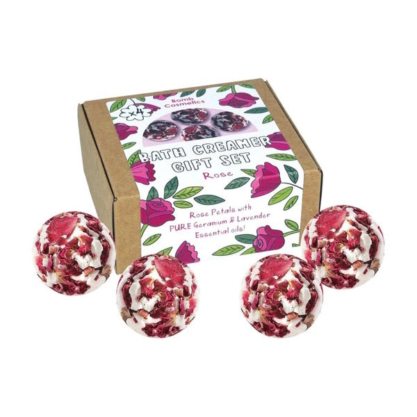 Bomb Cosmetics Rose Bath Creamers 4 pack - British product