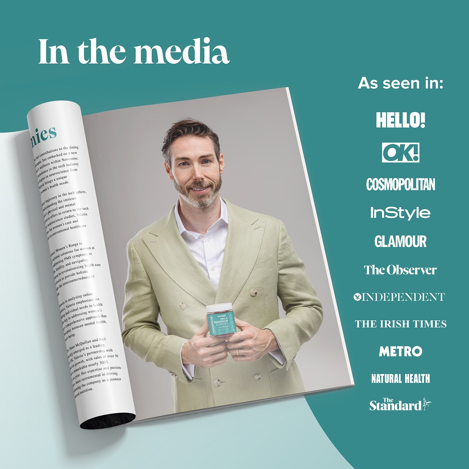 Novomins Zinc, Magnesium & Vitamin B6 60 Gummies - 998695