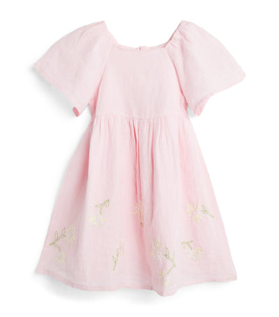 Tartine et Chocolat Linen Embroidered Children's Dress (2-12 Years)