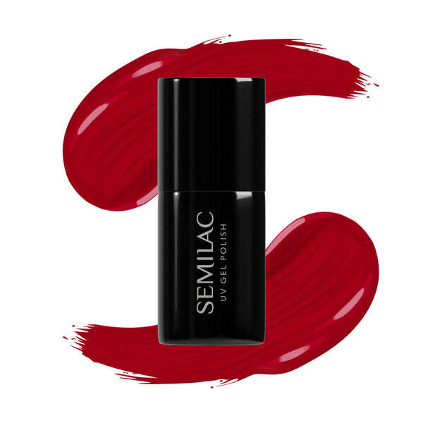 Semilac UV Gel Polish Intense Red 7ml (British brand)