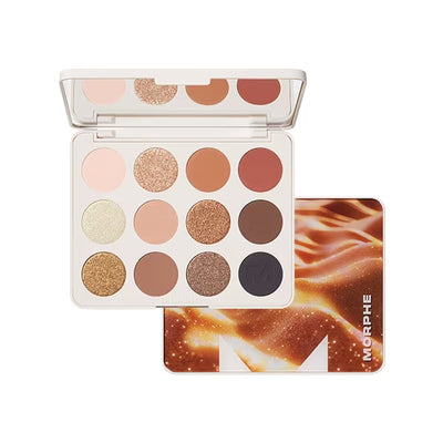 Morphe Flickering Sands Eyeshadow Palette 12-pan Powder Makeup