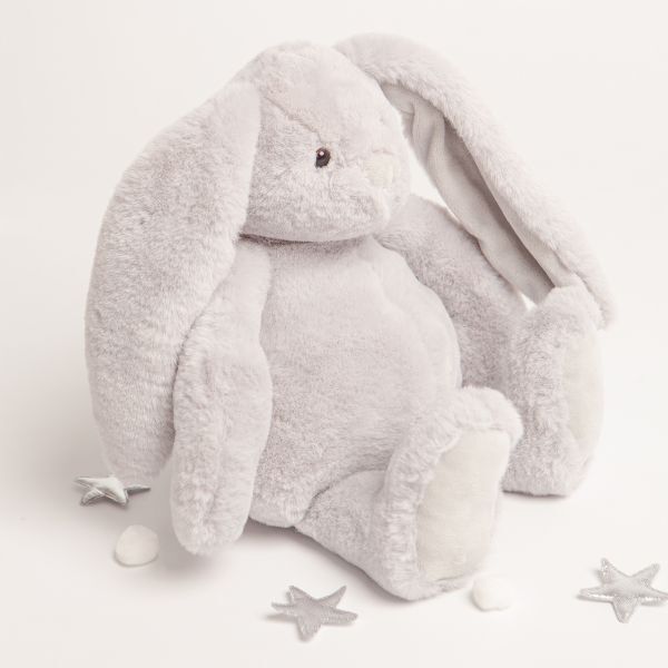 Babbico Gift Boxed Bertie The Bunny Grey Soft Plush Toy - McGrocer