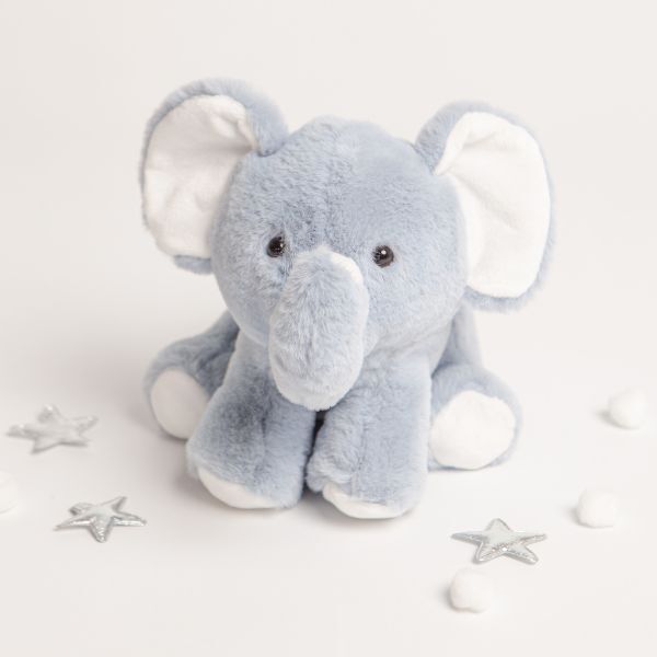 Babbico Gift Boxed Eddie The Elephant Blue Soft Plush Toy - McGrocer