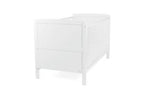 Baby Elegance Travis Baby Cot Bed with Mattress - White - McGrocer