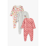 Baby Girl 3 Pack Sleepsuits - McGrocer