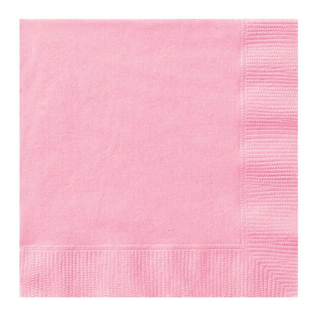 Baby Pink 2 Ply Paper Party Napkins 20 per pack - McGrocer