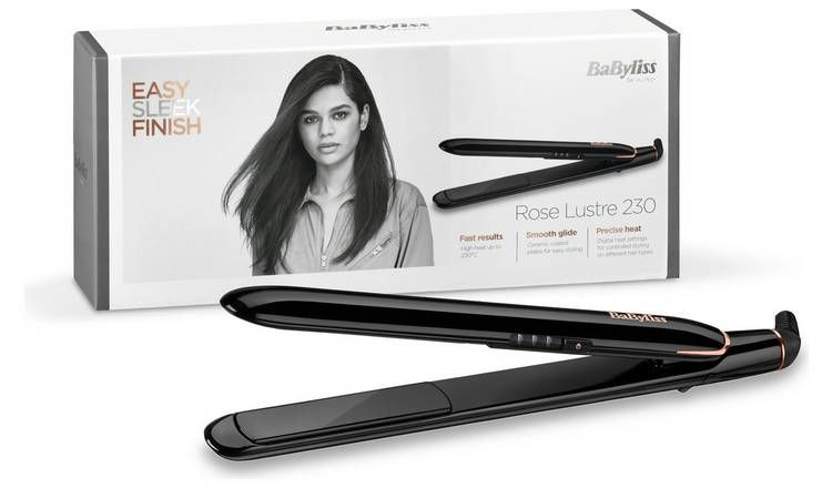 BaByliss Rose Lustre 230 Hair Straightener - McGrocer