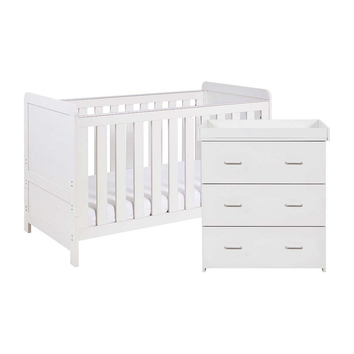 Babymore Caro 2 Piece Room Set - White Wash - McGrocer