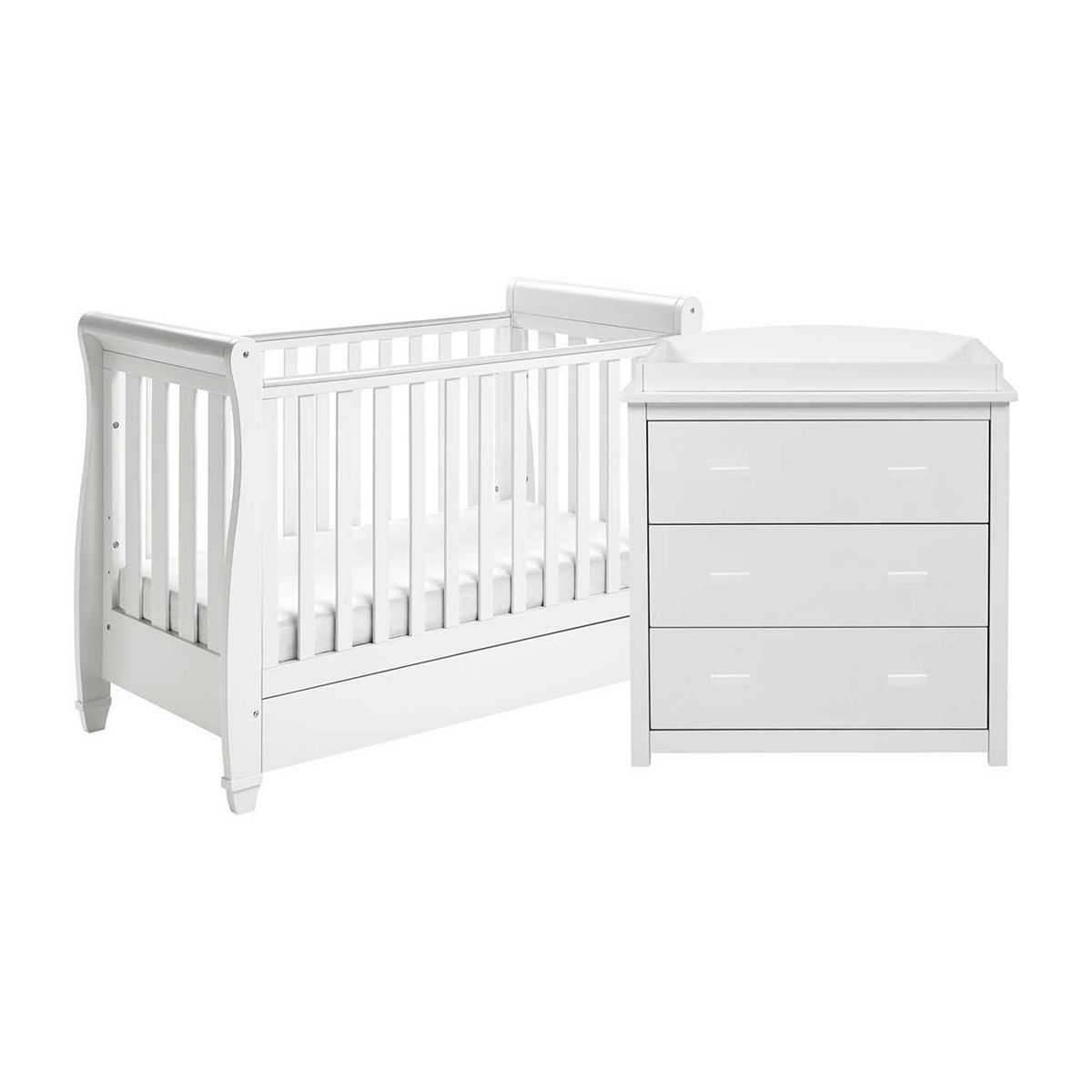 Babymore Eva 2 Piece Room Set - White - McGrocer