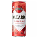 Bacardi Rum & Cola Premix Rum Cocktail 250ml - McGrocer