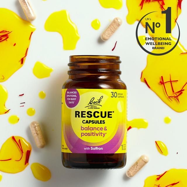 Bach Flower Remedies Balance & Positivity Rescue Capsules 30 per pack - McGrocer