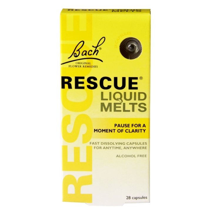 Bach Original Flower Remedies Rescue Liquid Melts 28 Capsules - McGrocer