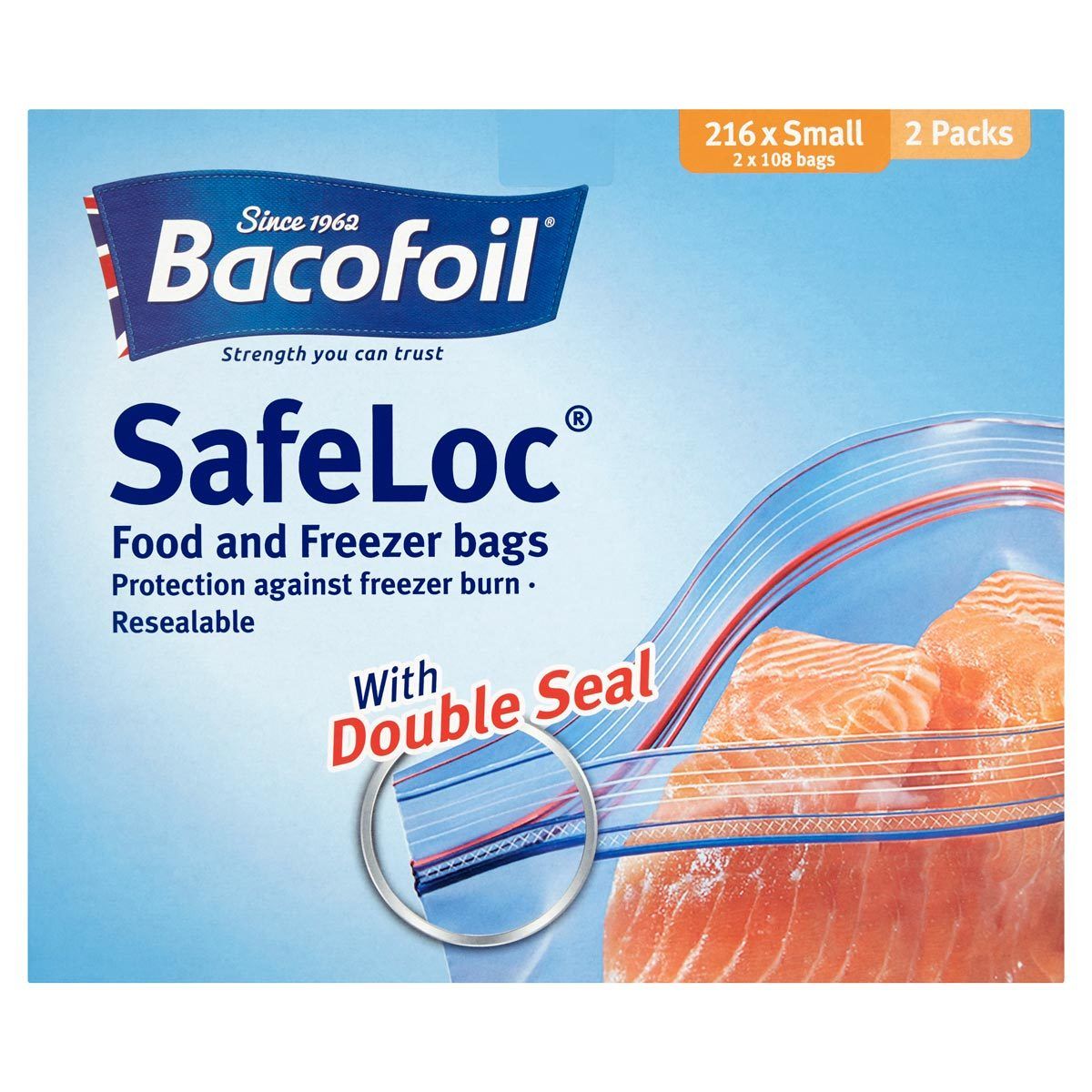 Bacofoil Safeloc® Food and Freezer Small Bags, 216 Pack - McGrocer