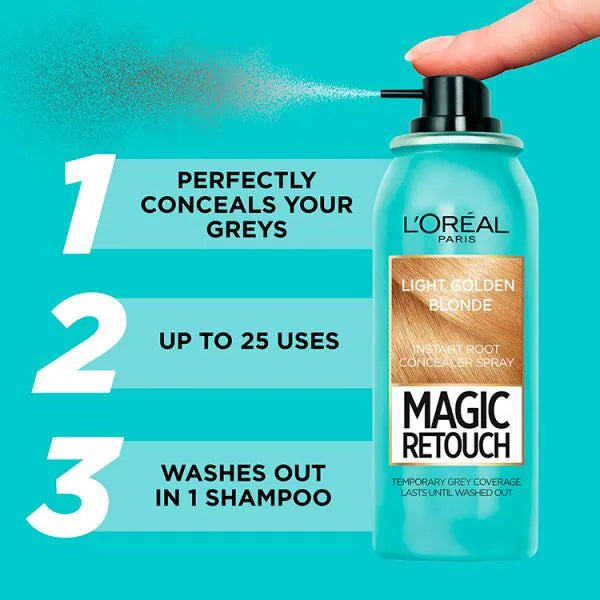 L'Oreal Paris Magic Retouch root touch up spray light golden blonde, imported from the UK