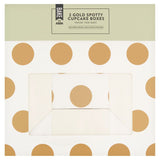 BAKE by ASDA 2 Gold Spotty Cupcake Boxes - McGrocer
