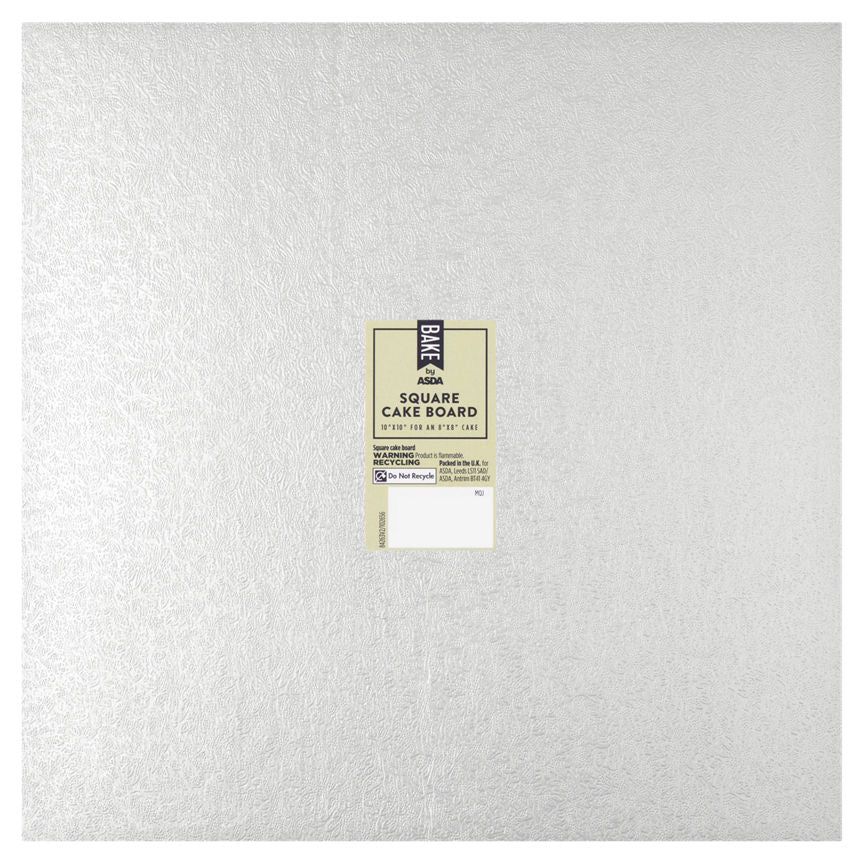 BAKE by ASDA Home Baking Square or Round Cake Boards 10 - McGrocer
