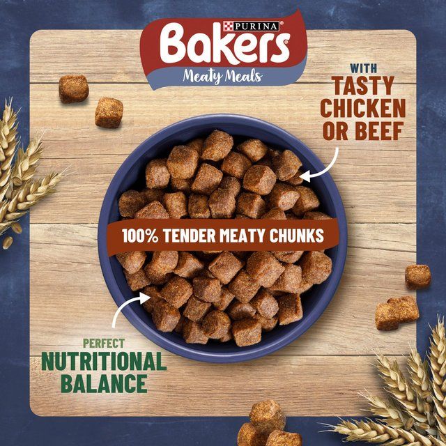 Bakers Meaty Meals Chicken Dry Dog Food 2.7kg - McGrocer