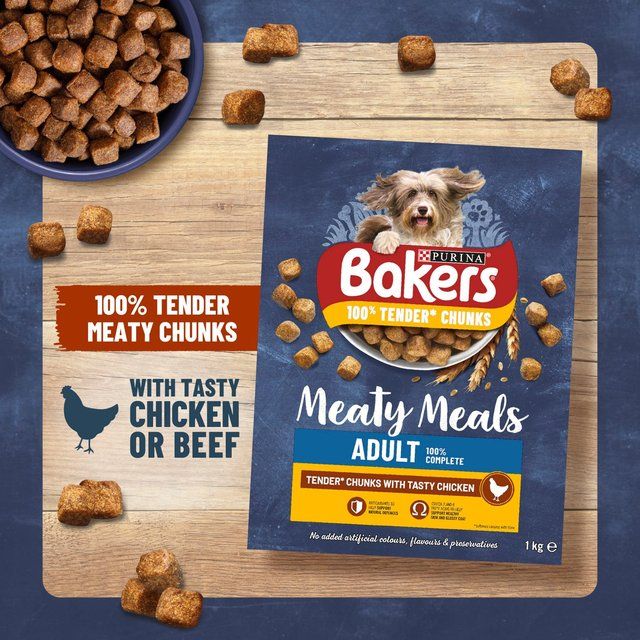 Bakers Meaty Meals Chicken Dry Dog Food 2.7kg - McGrocer