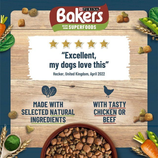 Bakers Small Dog Beef Dry Dog Food 10kg - McGrocer