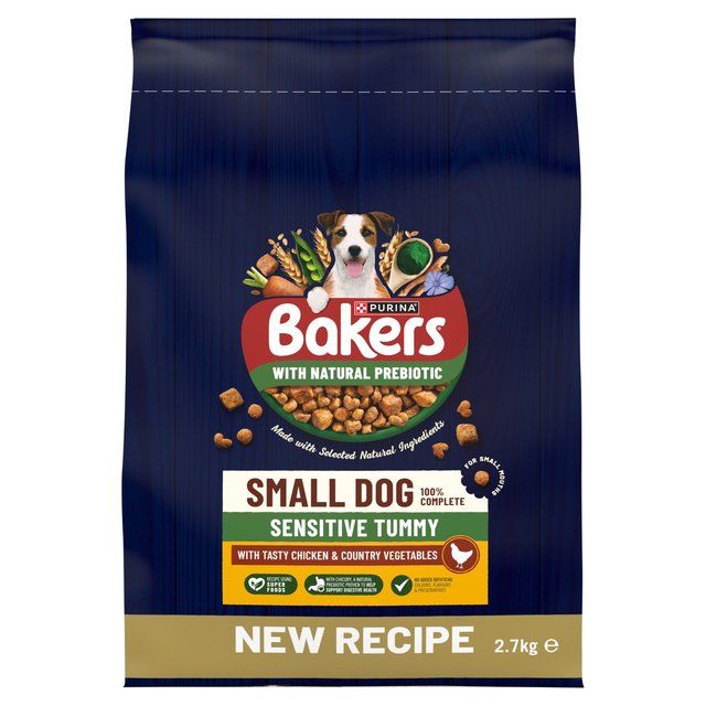 Bakers Small Dog Sensitive Tummy Chicken & Veg Dry Dog Food 2.7kg - McGrocer