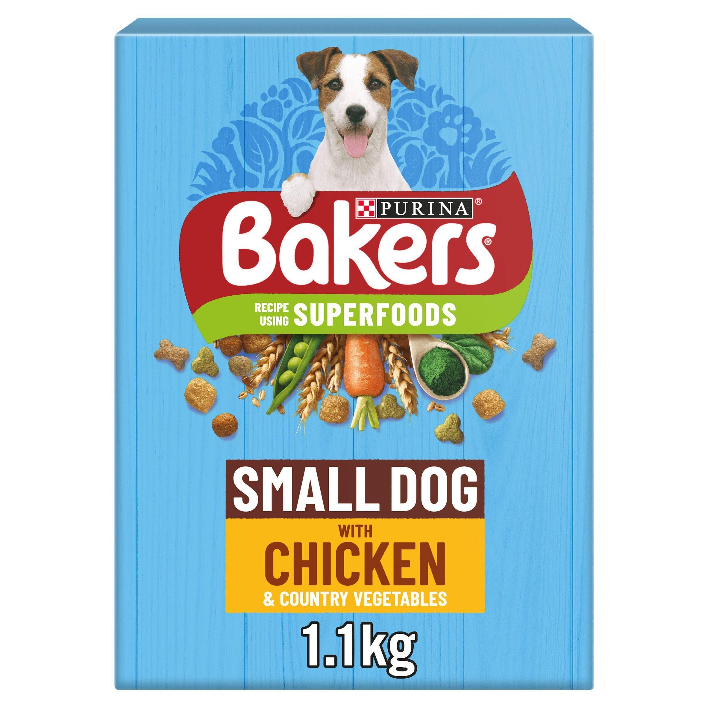 Bakers Small Dry Dog Food Chicken and Veg 1.1kg - McGrocer