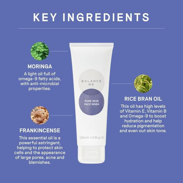 Balance Me Pure Skin Face Wash 125ml - McGrocer