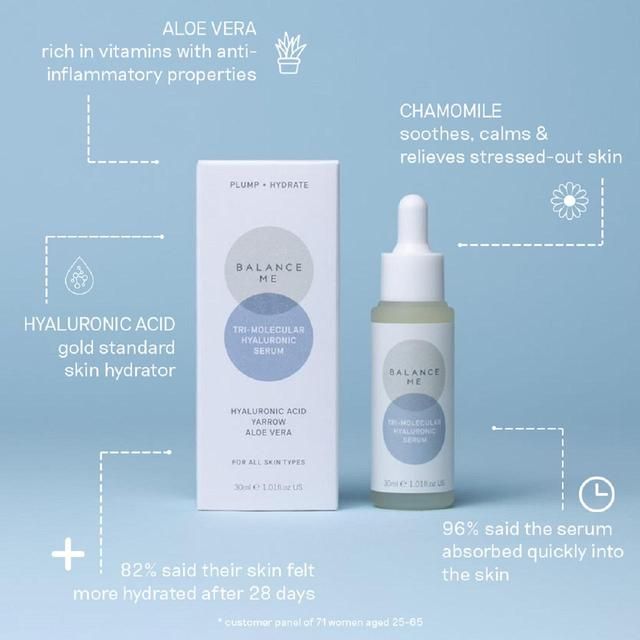 Balance Me Tri-Molecular Hyaluronic Serum 30ml - McGrocer