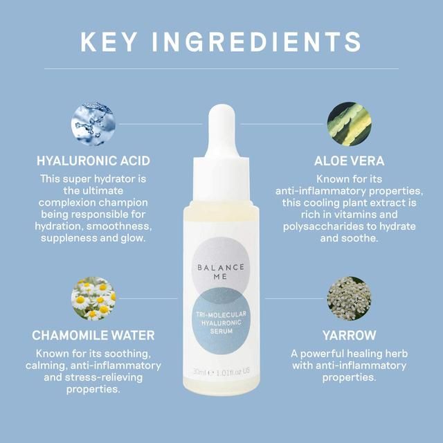 Balance Me Tri-Molecular Hyaluronic Serum 30ml - McGrocer