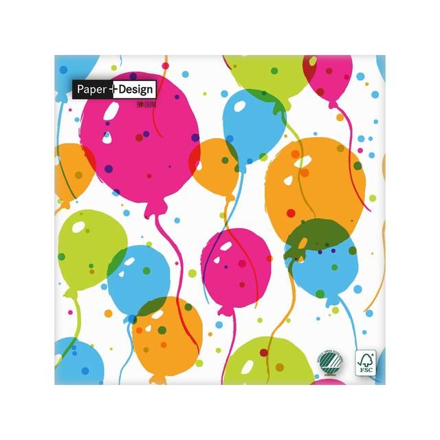 Balloons Paper Napkins 20 per pack - McGrocer