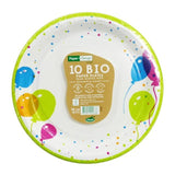 Balloons Recyclable Paper 22cm Plates 10 per pack - McGrocer