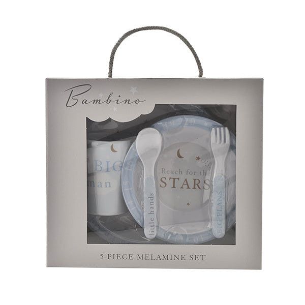 Bambino 5 Piece Melamine Set Blue - McGrocer