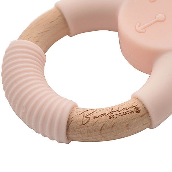 Bambino Teddy Teether Pink - McGrocer