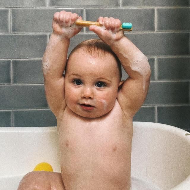 Bamboo Club Bambino Blue Kids Toothbrush - McGrocer