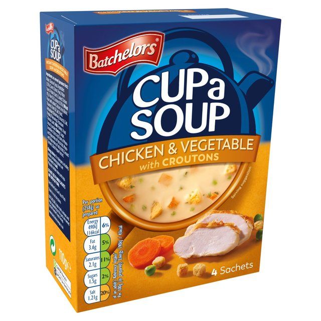 Batchelors Cup A Soup Chicken & Vegetable 4 x 27.5g - McGrocer