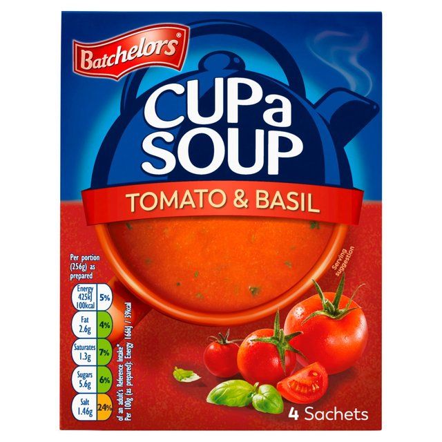 Batchelors Cup A Soup Tomato & Basil 4 x 26g - McGrocer