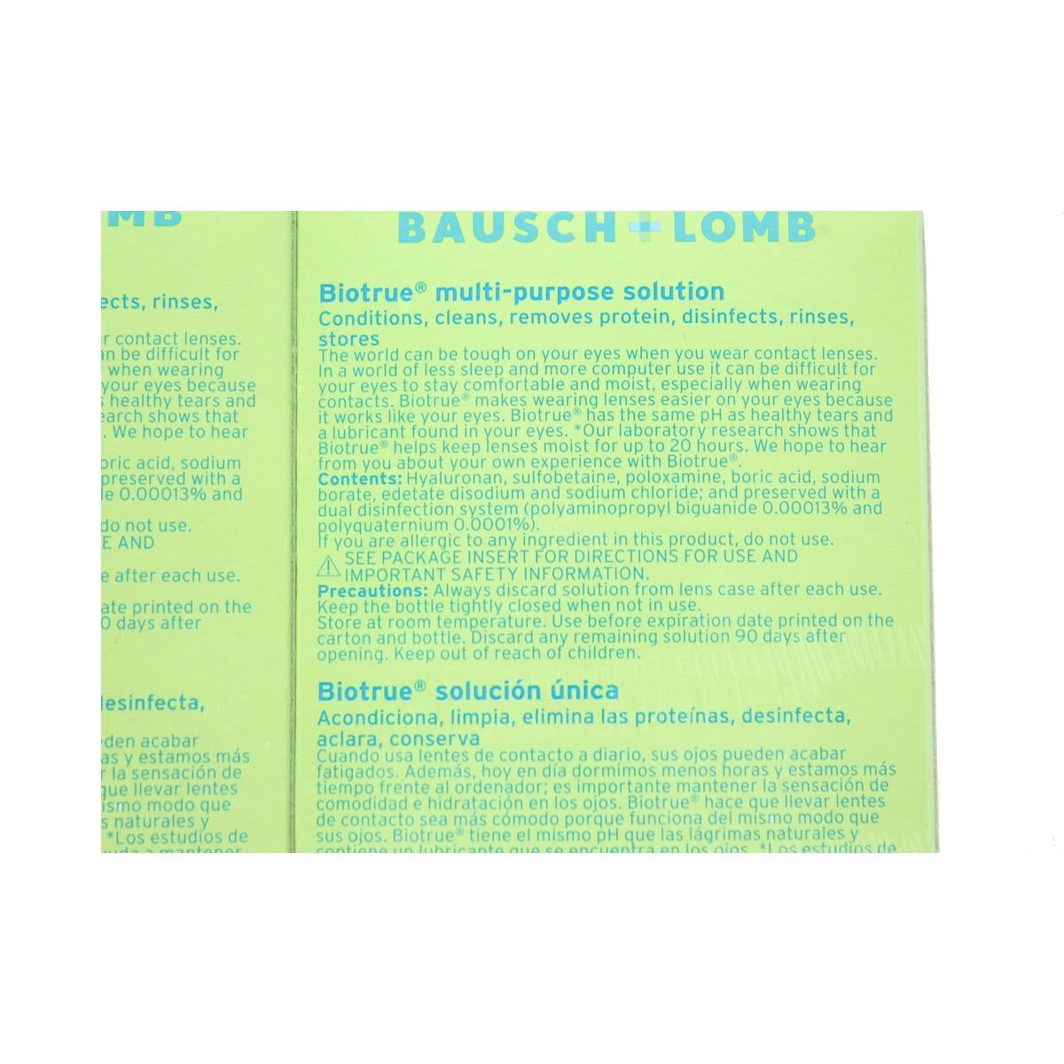 Bausch & Lomb Biotrue Multi-Purpose Solution, 2 x 300ml - McGrocer