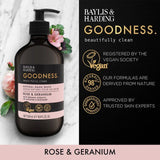 Baylis & Harding Goodness Rose & Geranium Hand Wash 500ml - McGrocer