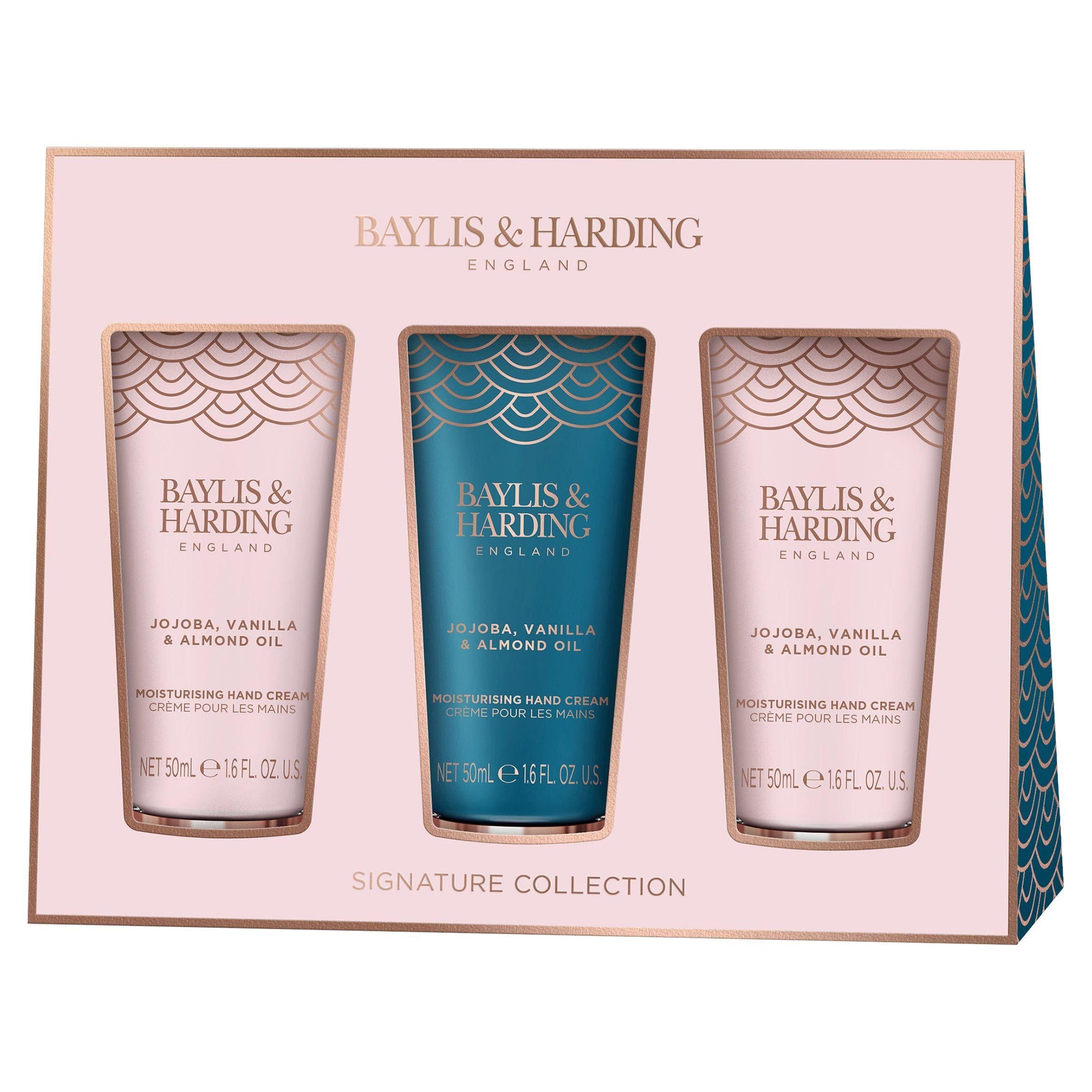 Baylis & Harding Jojoba Vanilla & Almond Oil Hand Cream Trio Set - McGrocer