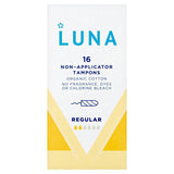 Superdrug Luna Regular Non Applicator Organic Cotton Tampons 16 Pack