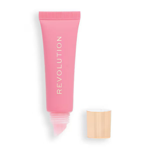 Revolution Juicy Peptide Lip Balm Pink Strawberry, imported from the UK