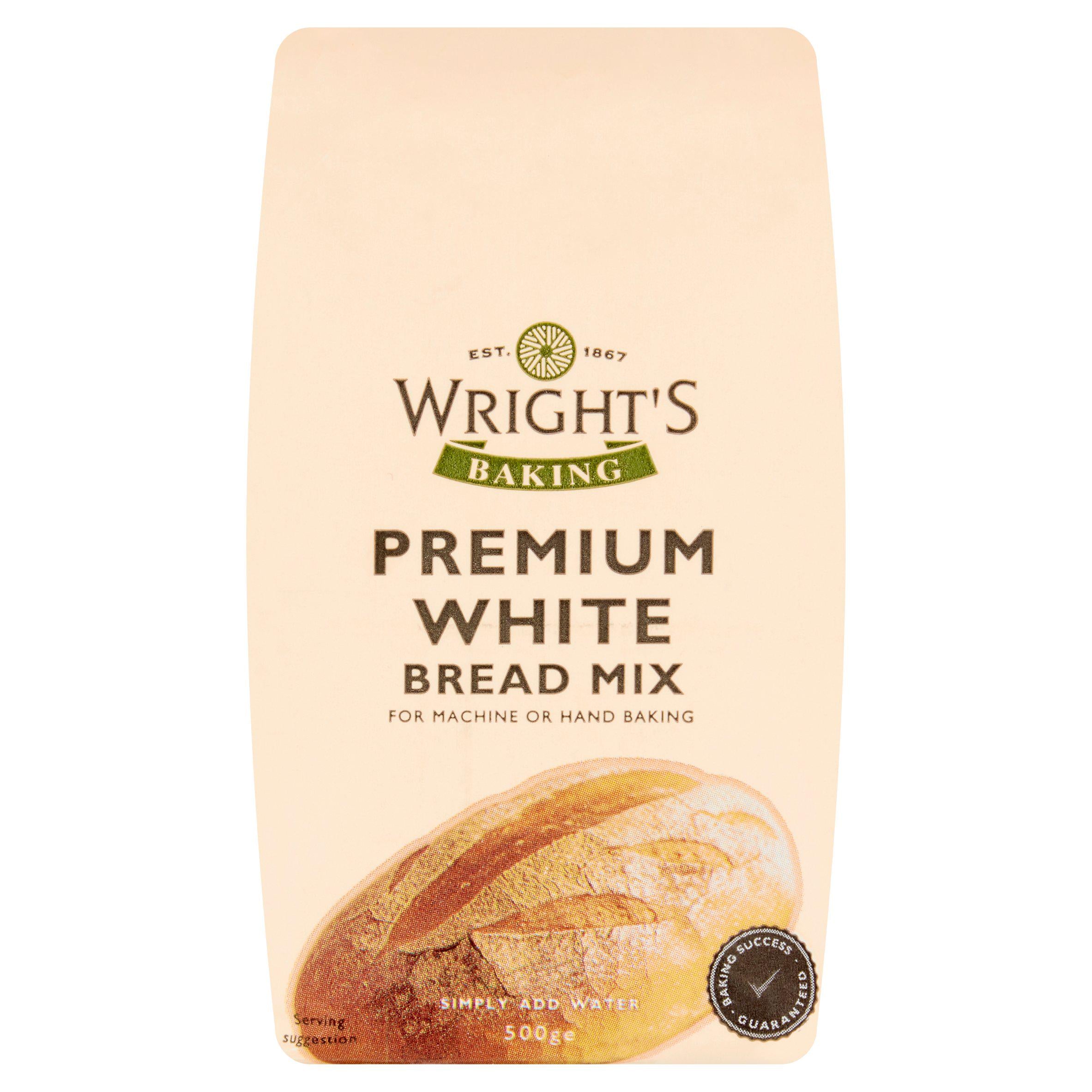 Wright's Bread Mix, Premium White 500g flour Sainsburys