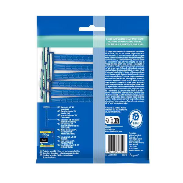 Wilkinson Sword Disposable Razor Extra 2 Essentials 5+2 Pack (British brand)