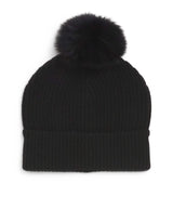 Yves Salomon Children's Cashmere Pom-Pom Beanie