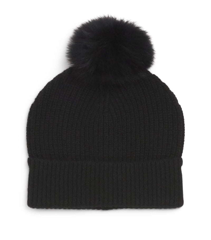 Yves Salomon cashmere pom-pom beanie for children (British brand)