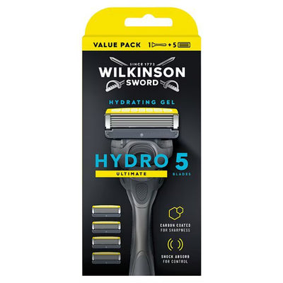 Wilkinson Sword Hydro 5 Ultimate Mens Razor 4 Blade Pack
